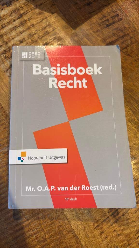 Basisboek recht, Ophalen of Verzenden, Zo goed als nieuw