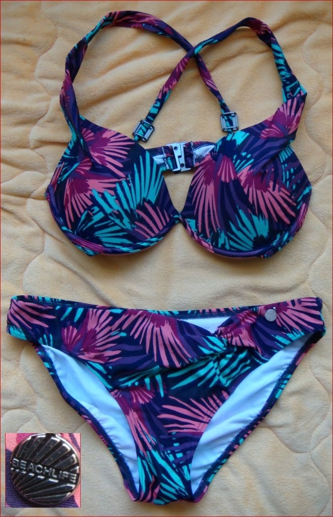 Bijna nieuwe BEACHLIFE push-up bikini maat 38 B, Meerkleurig, Ophalen of Verzenden, Zo goed als nieuw, Bikini