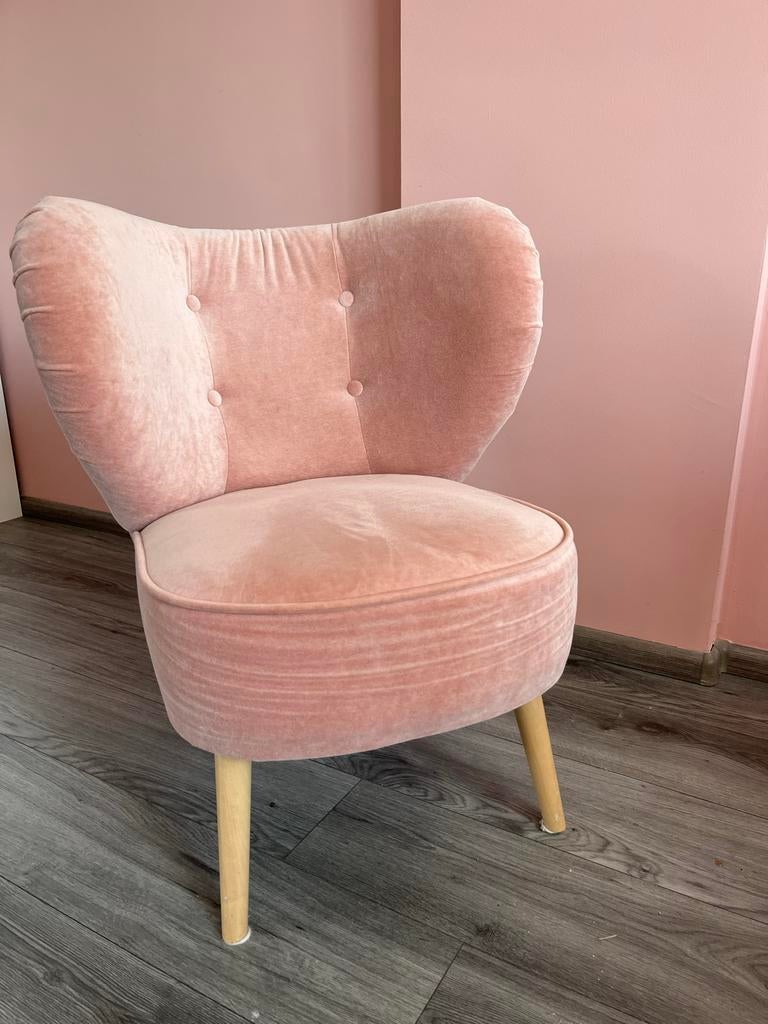 IKEA ROZE FAUTEUIL, Ophalen, Minder dan 50 cm, Gebruikt, Minder dan 75 cm