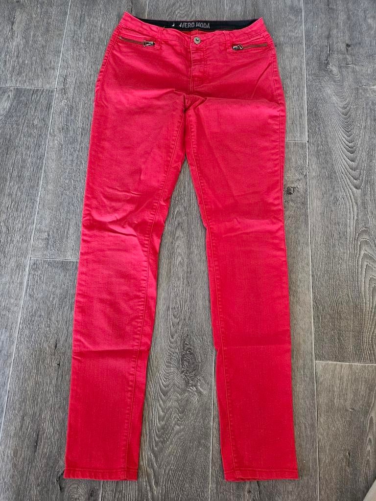 Vero Moda rode skinny jeans - Maat M, Maat 38/40 (M), Vero Moda, Ophalen of Verzenden, Zo goed als nieuw
