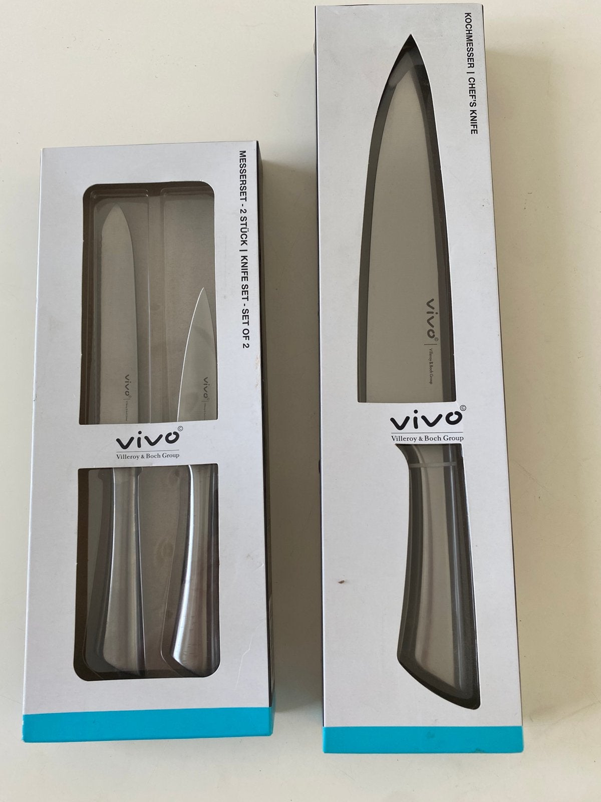 Vivo Villeroy & Boch Group messenset nieuw in verpakking, Ophalen of Verzenden, Nieuw, Rvs of Chroom