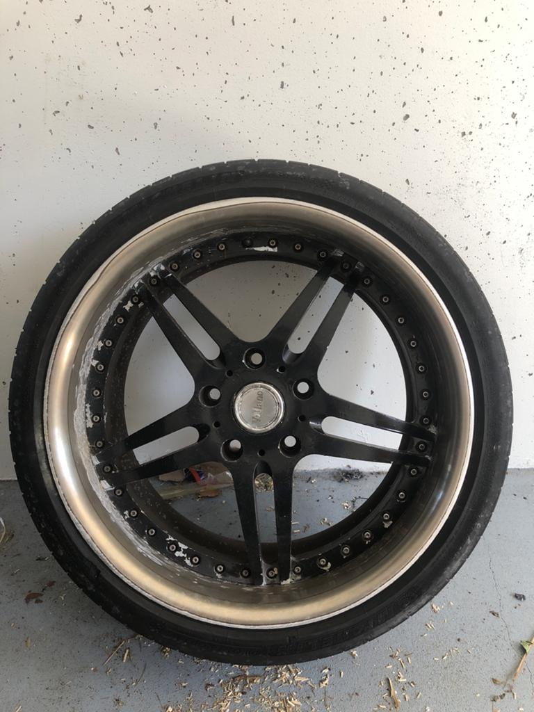 Set van 4 gebruikte 19 inch velgen met zomerbanden, Auto-onderdelen, Banden en Velgen, 19 inch, Gebruikt, Banden en Velgen, Ophalen of Verzenden