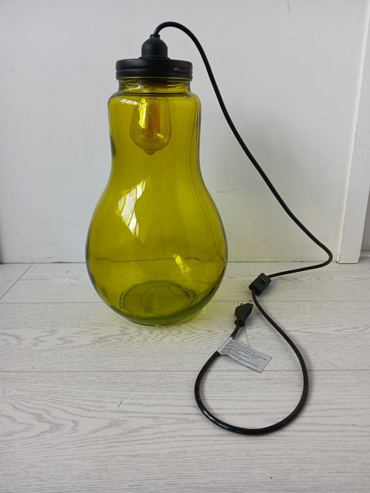 Terrarium fles met verlichting lamp ruim 40 cm hoog, Ophalen