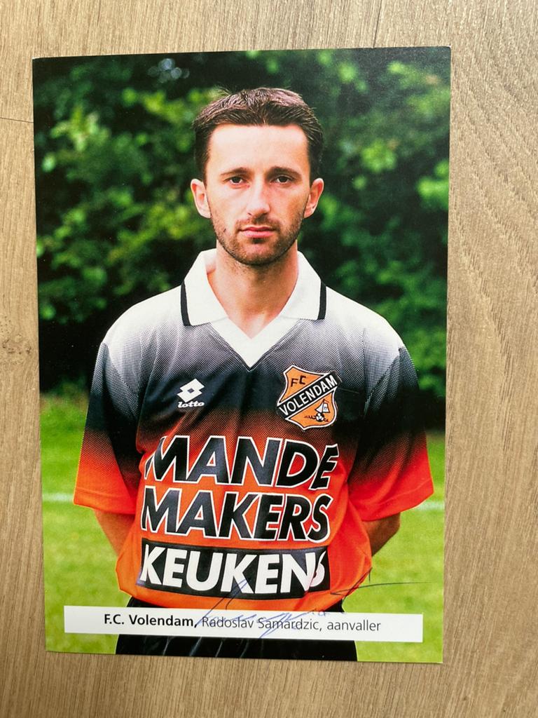 Fotokaart Samardzic (Volendam , Feyenoord, RKC) ., Ophalen of Verzenden, Nieuw, Spelerskaart