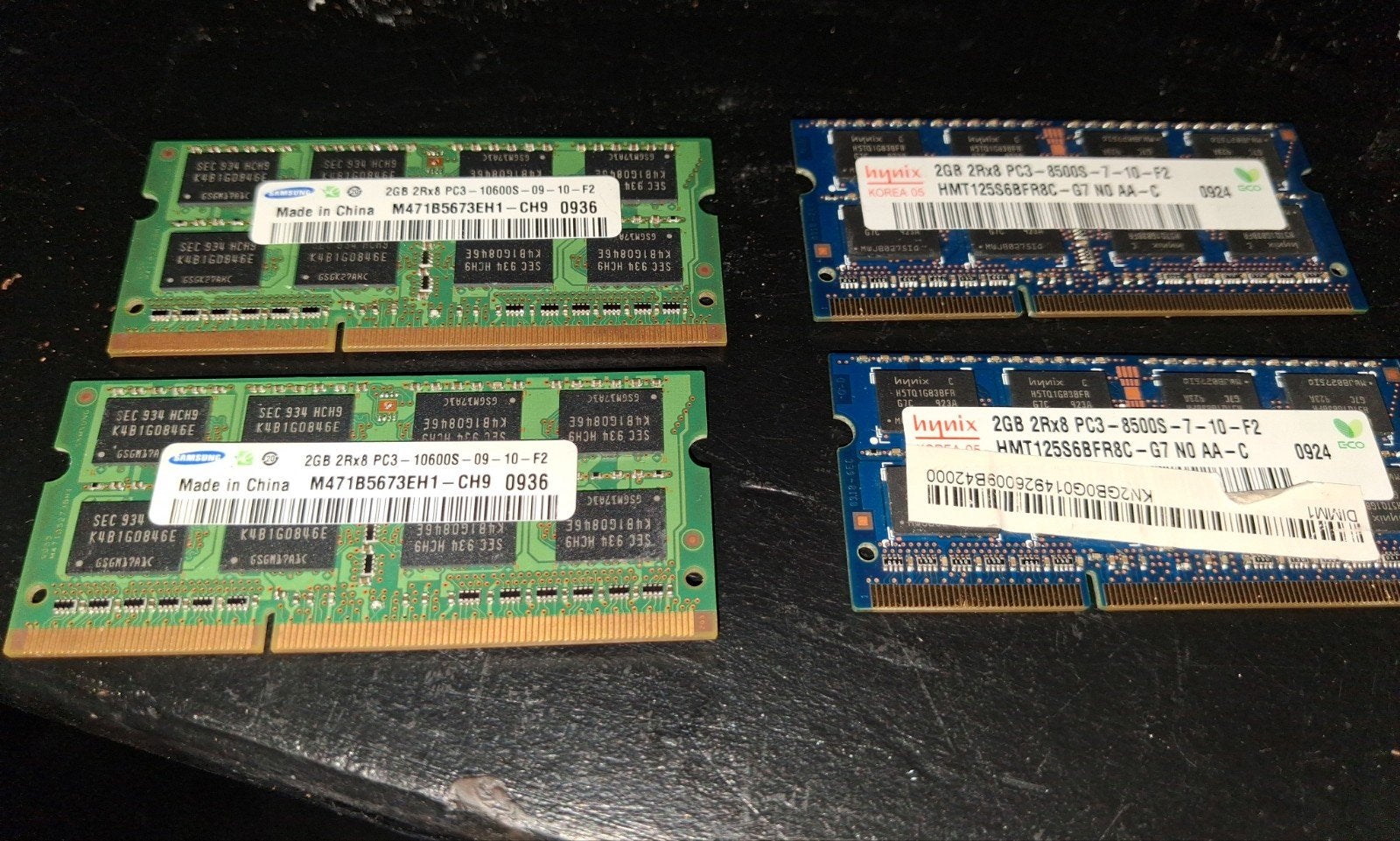 4x 2GB DDR3 RAM Geheugen voor Laptop (8GB Totaal), Gebruikt, 8 GB, DDR3, Ophalen of Verzenden