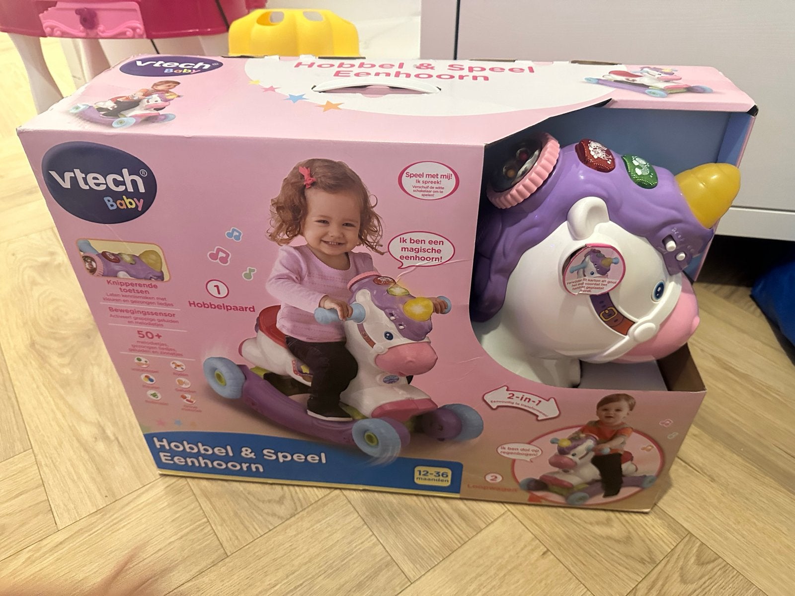 NIEUW! Vtech Baby Hobbel & Speel Eenhoorn 2-in-1, Ophalen, Nieuw, 6 maanden tot 2 jaar
