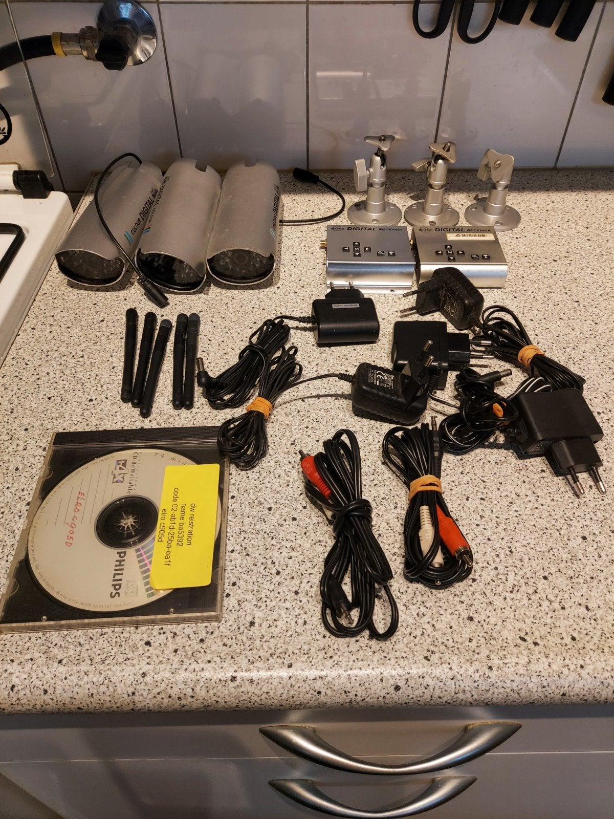 3x elro c905d buiten camera's, Ophalen