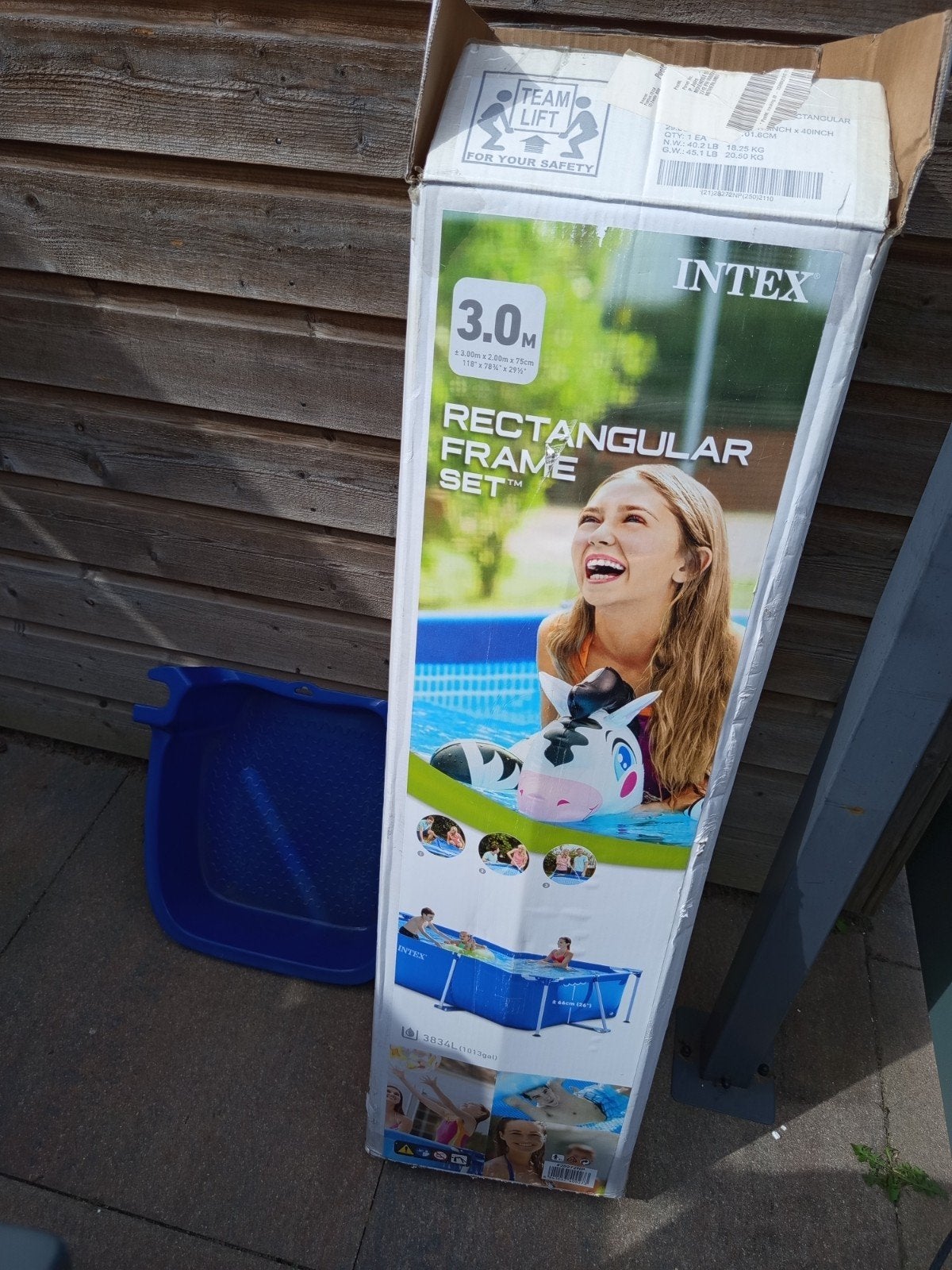 Intex Frame Zwembad 3.00m x 2.00m x 75cm met accessoires, Gebruikt, Ophalen of Verzenden, Opzetzwembad, 200 tot 400 cm
