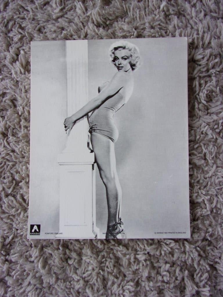 MARILYN MONROE GROTE FOTO KAART 25X20CM/1984 ANABAS/NIEUWSTA, Ophalen, Zo goed als nieuw, Foto of Kaart