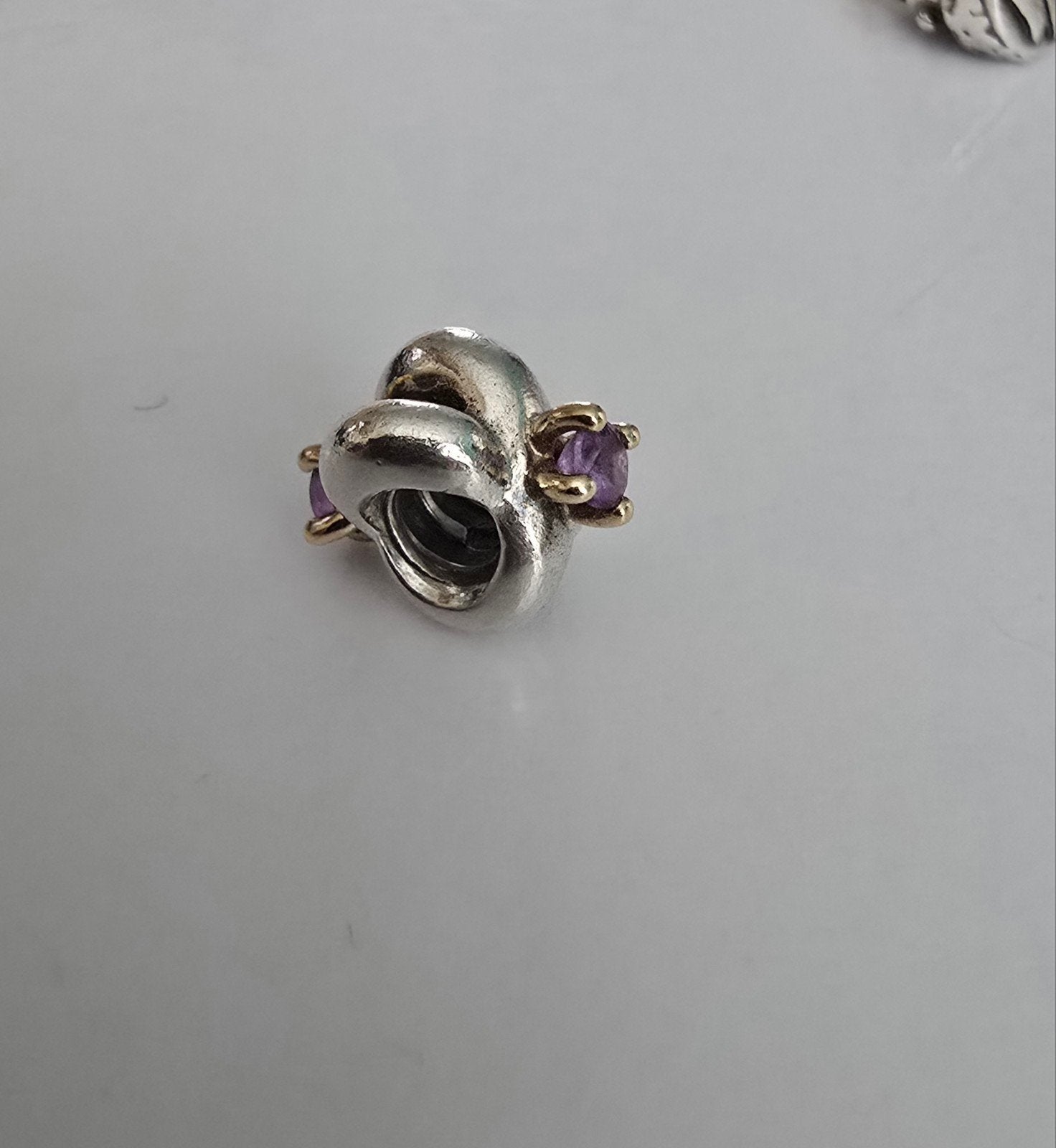 Prachtige originele bicolor Pandora bedel - zilver met goud, Ophalen of Verzenden, Zo goed als nieuw, Goud, Pandora