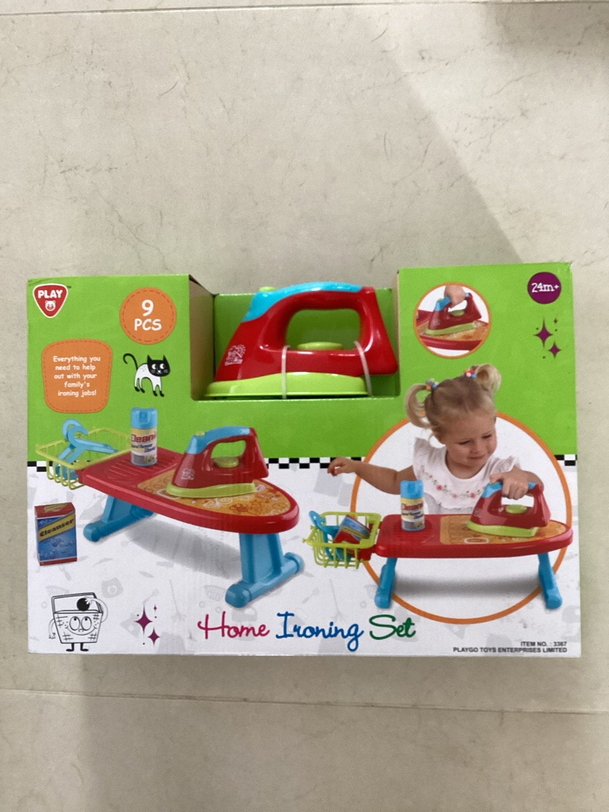Playgo Home Strijkset - 9-delig speelgoed strijkset, ., Overige typen, Nieuw, Ophalen of Verzenden