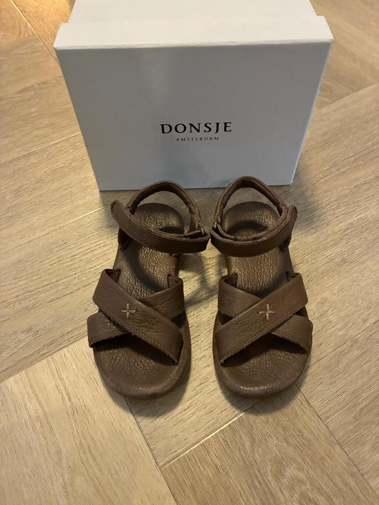 Donsje Amsterdam Otis sandalen bruin maat 28, Jongen of Meisje, Overige typen, Ophalen of Verzenden, Zo goed als nieuw
