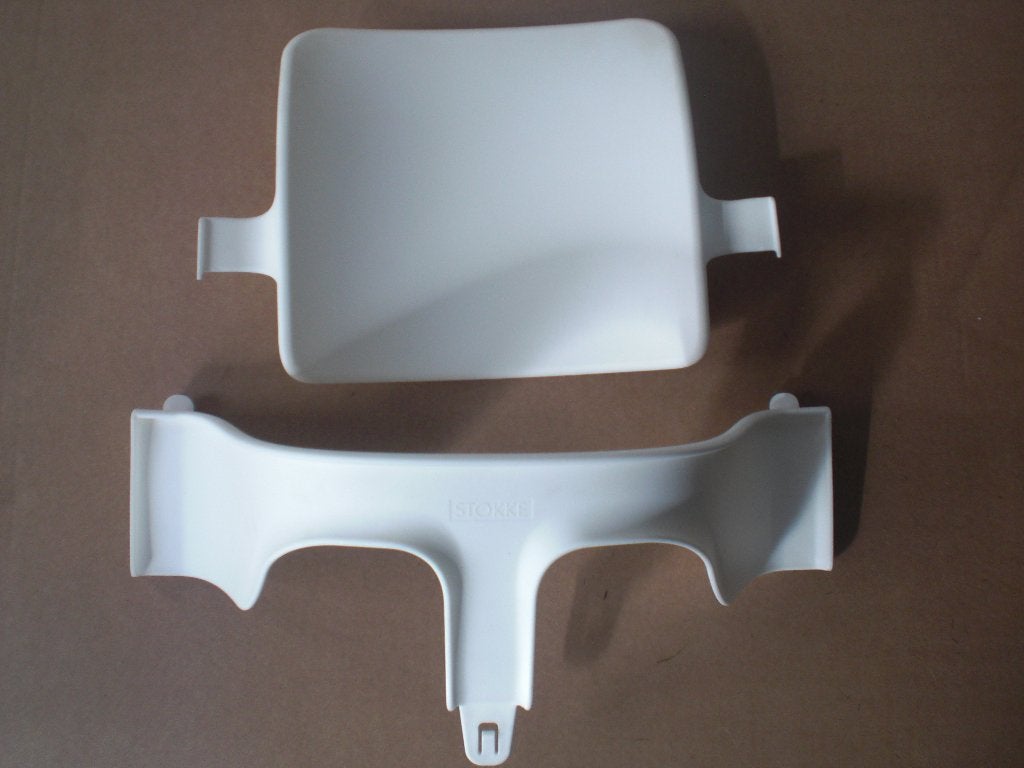 tripp trapp stokke babyset wit, Ophalen of Verzenden, Zo goed als nieuw, Meegroeistoel, Stoelverkleiner