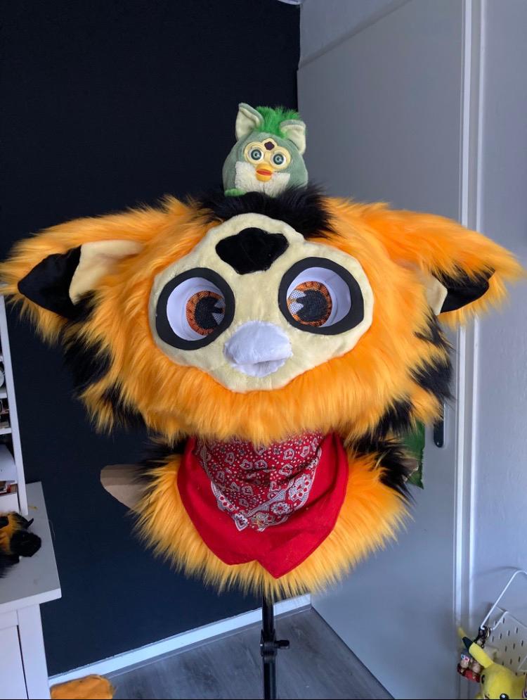 Garfield furby fursuit met handpaws, Verzenden, Zo goed als nieuw