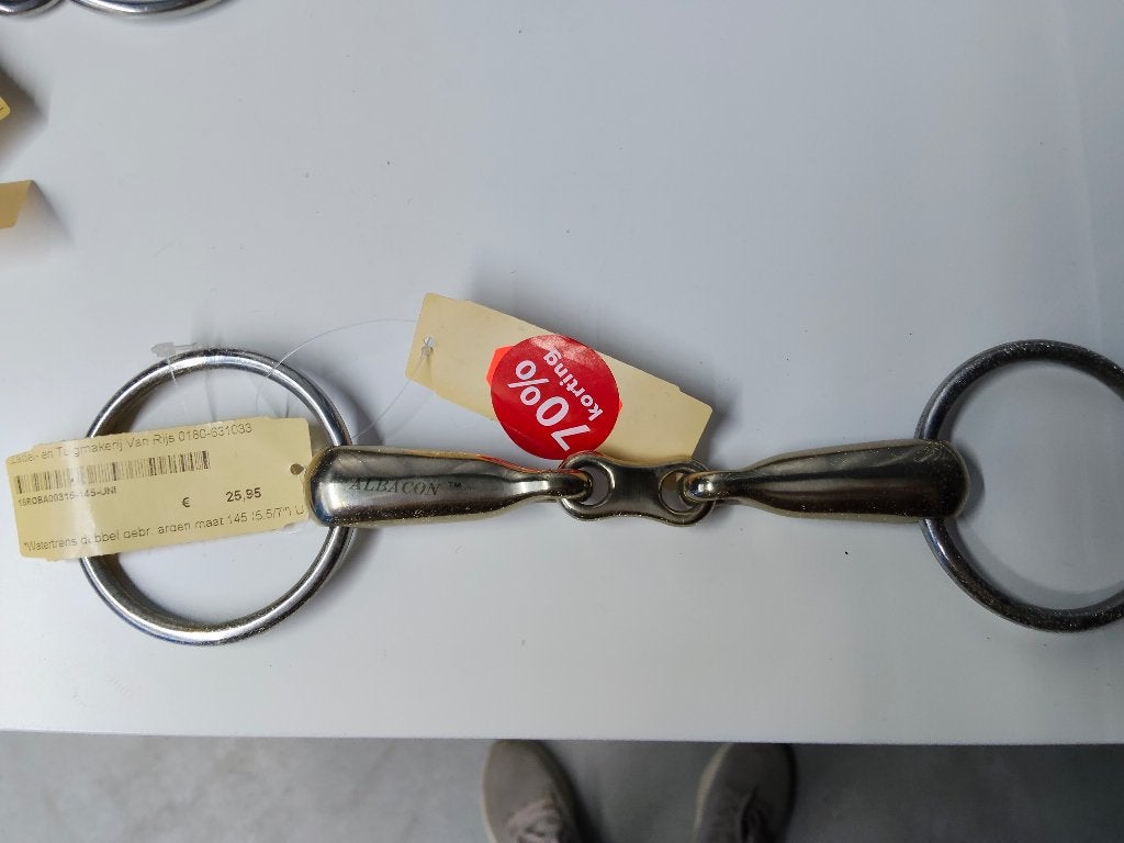 Watertrens Albacon dubbelgebroken 14,5 cm, Dieren en Toebehoren, Ophalen of Verzenden, Nieuw, Dressuur