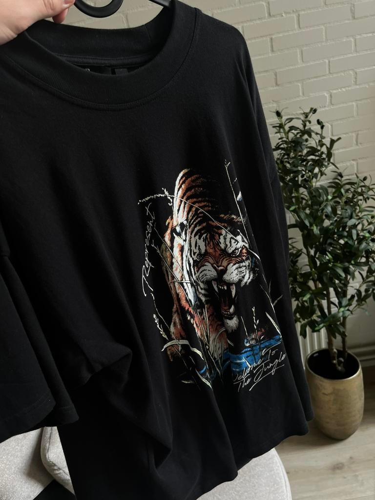 Represent shirt maat L, Ophalen of Verzenden, Zo goed als nieuw, Zwart