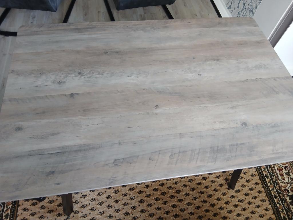 Eettafel 120 x 80 met 3 vintage eetkamerstoelen, Huis en Inrichting, Tafels | Eettafels, Ophalen, 100 tot 150 cm, 50 tot 100 cm