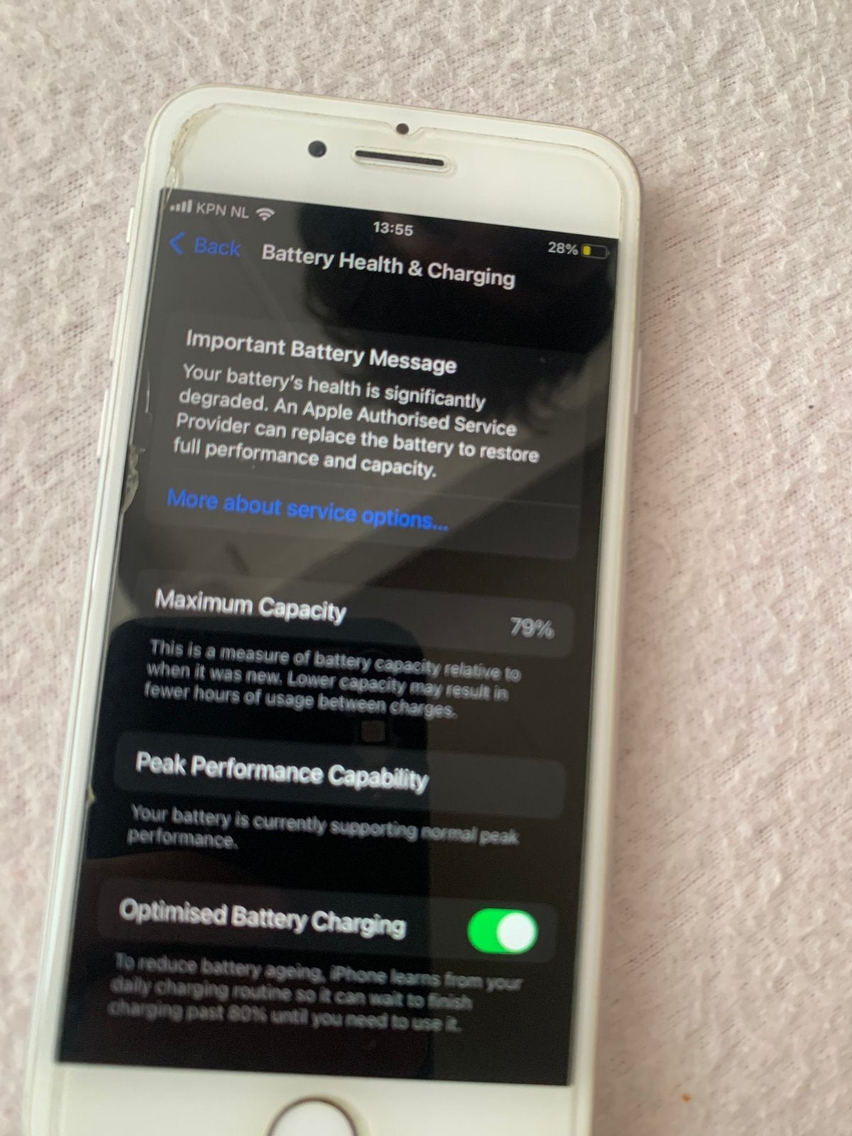 Iphone 8 79% battery phone is in immacilate condition, Ophalen of Verzenden, Zo goed als nieuw, Zwart