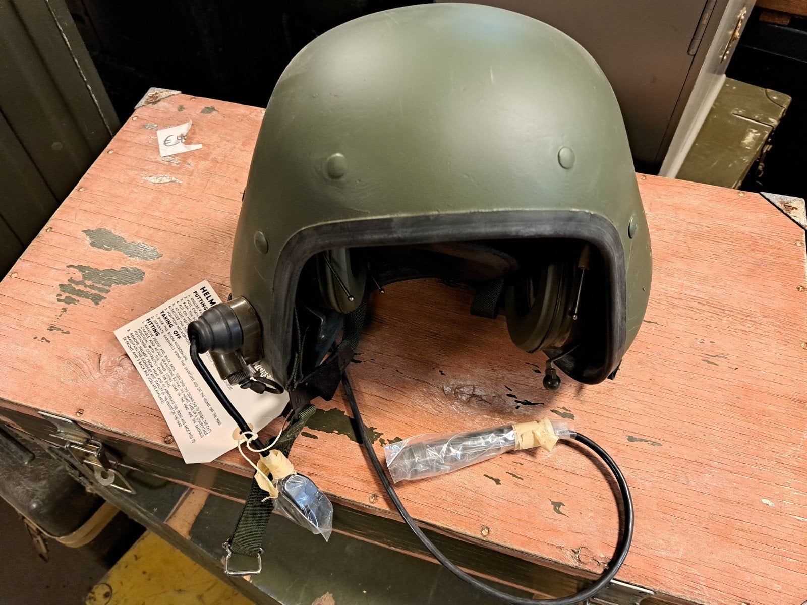 Originele Britse AFV-73 Tankhelm – Amplivox Ltd. (Zeer Compl, Ophalen, X, Engeland, Landmacht