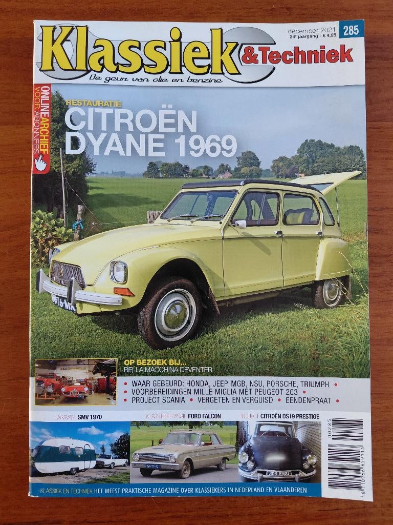 Klassiek & Techniek 285 Citroën Dyane, SMV caravan 1970, Ophalen of Verzenden, Nieuw, Citroën