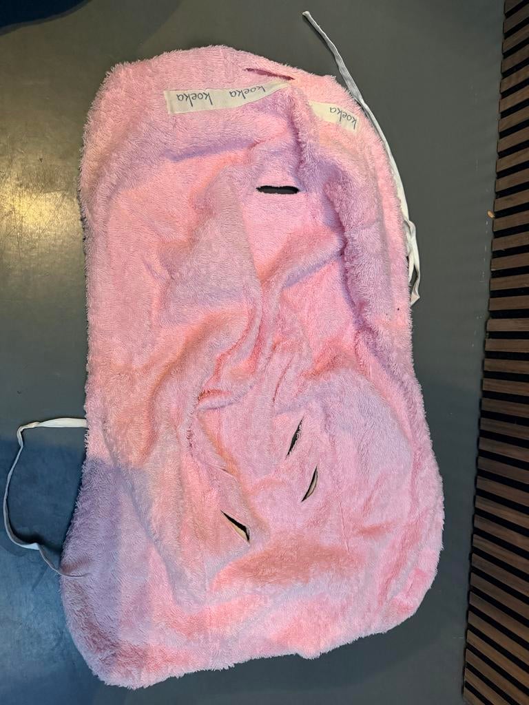 Koeka roze badstof maxi cosi hoes, Ophalen of Verzenden, Zo goed als nieuw, Overige merken