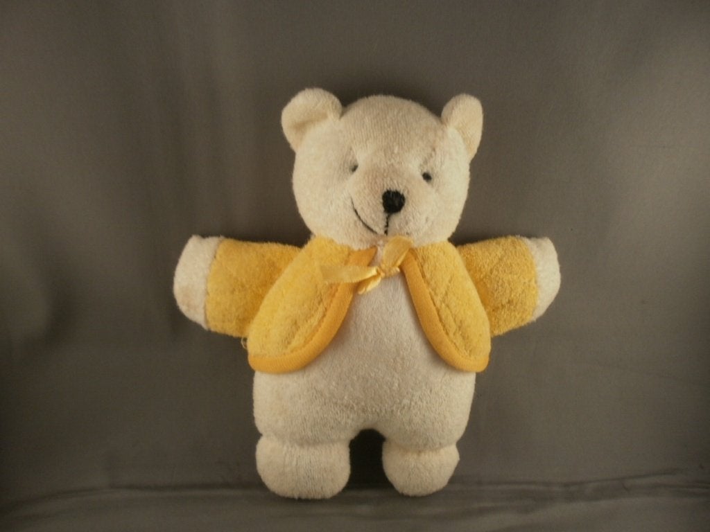 happy horse badstof beer licht geel witte buik 1998 rammel, Met geluid, Overige karakters, Ophalen of Verzenden, Zo goed als nieuw