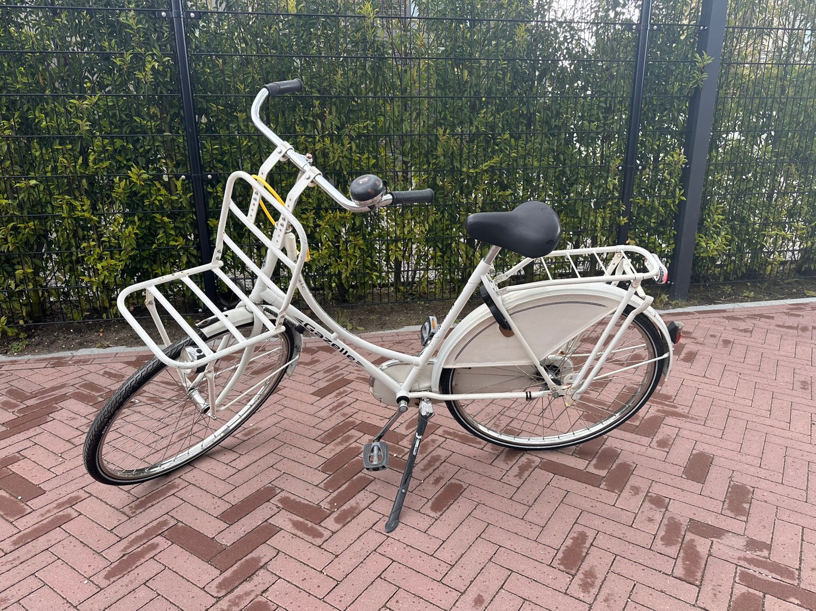 Witte Gazelle Fiets, Fietsen en Brommers, Ophalen of Verzenden, Gebruikt, Terugtraprem