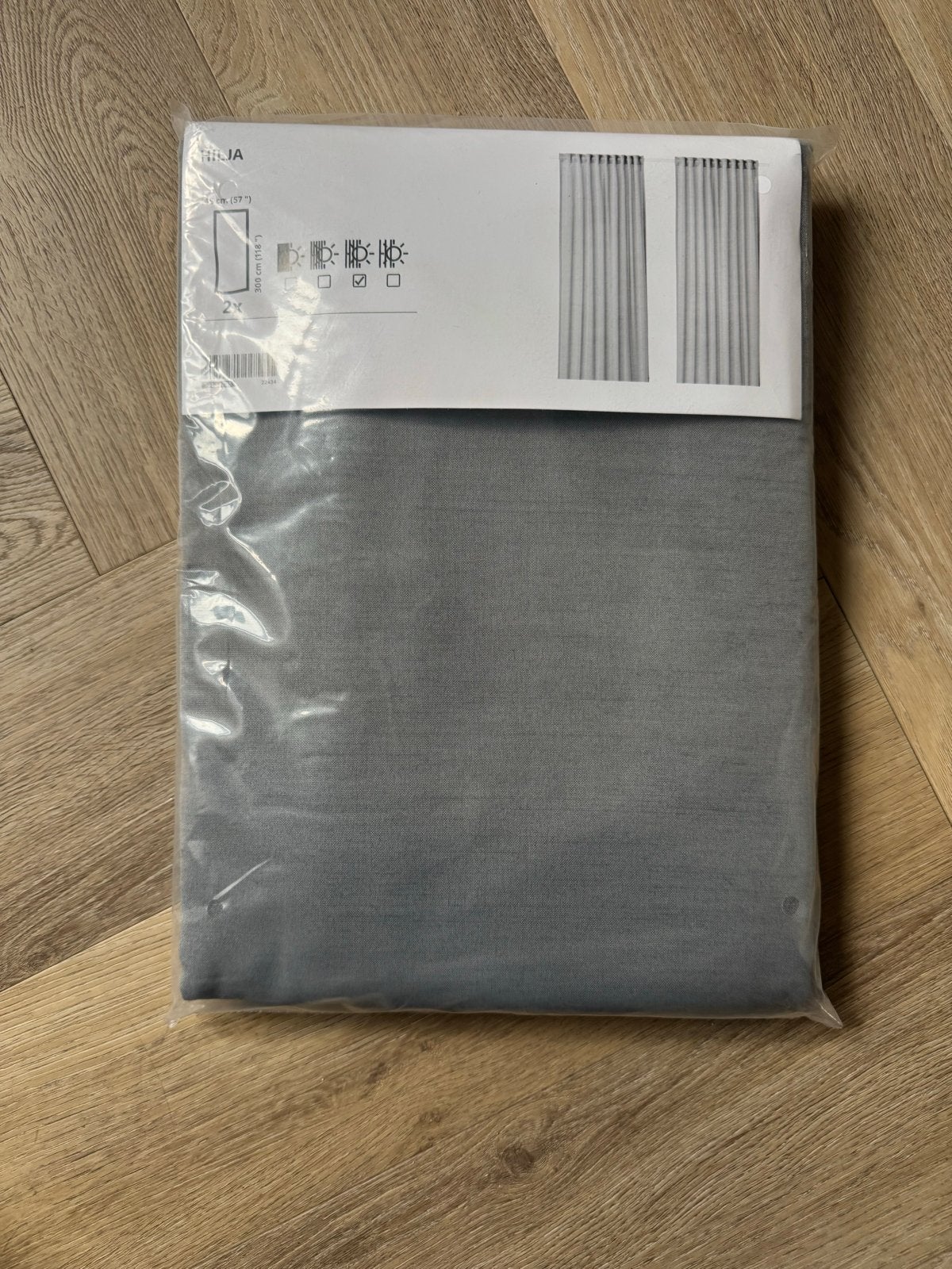 Nieuwe IKEA HILJA Gordijnen - Grijs, 145x300 cm, 2 stuks, Huis en Inrichting, 300 cm, Nieuw, Ophalen of Verzenden, Lichtdoorlatend