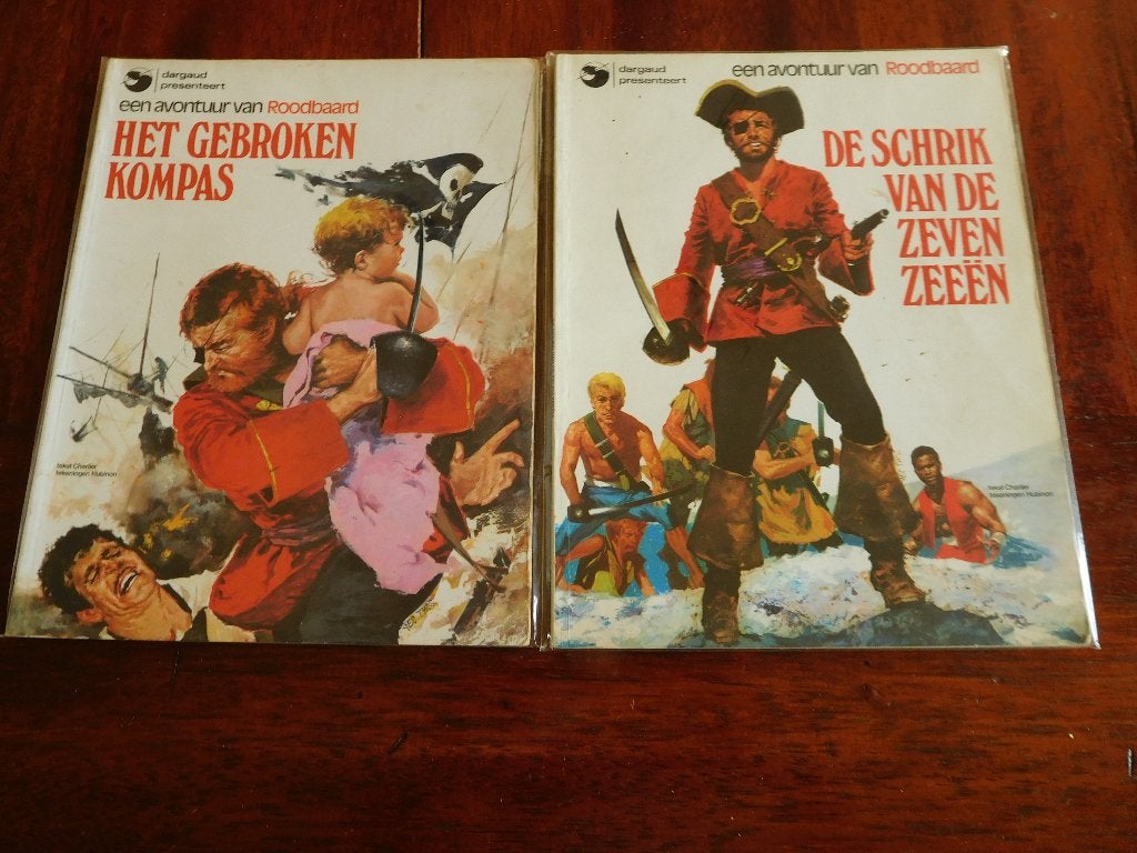 Roodbaard stripboeken - tot 27 compleet, Gelezen, Jean-Michel Charlier, Ophalen of Verzenden, Meerdere stripboeken