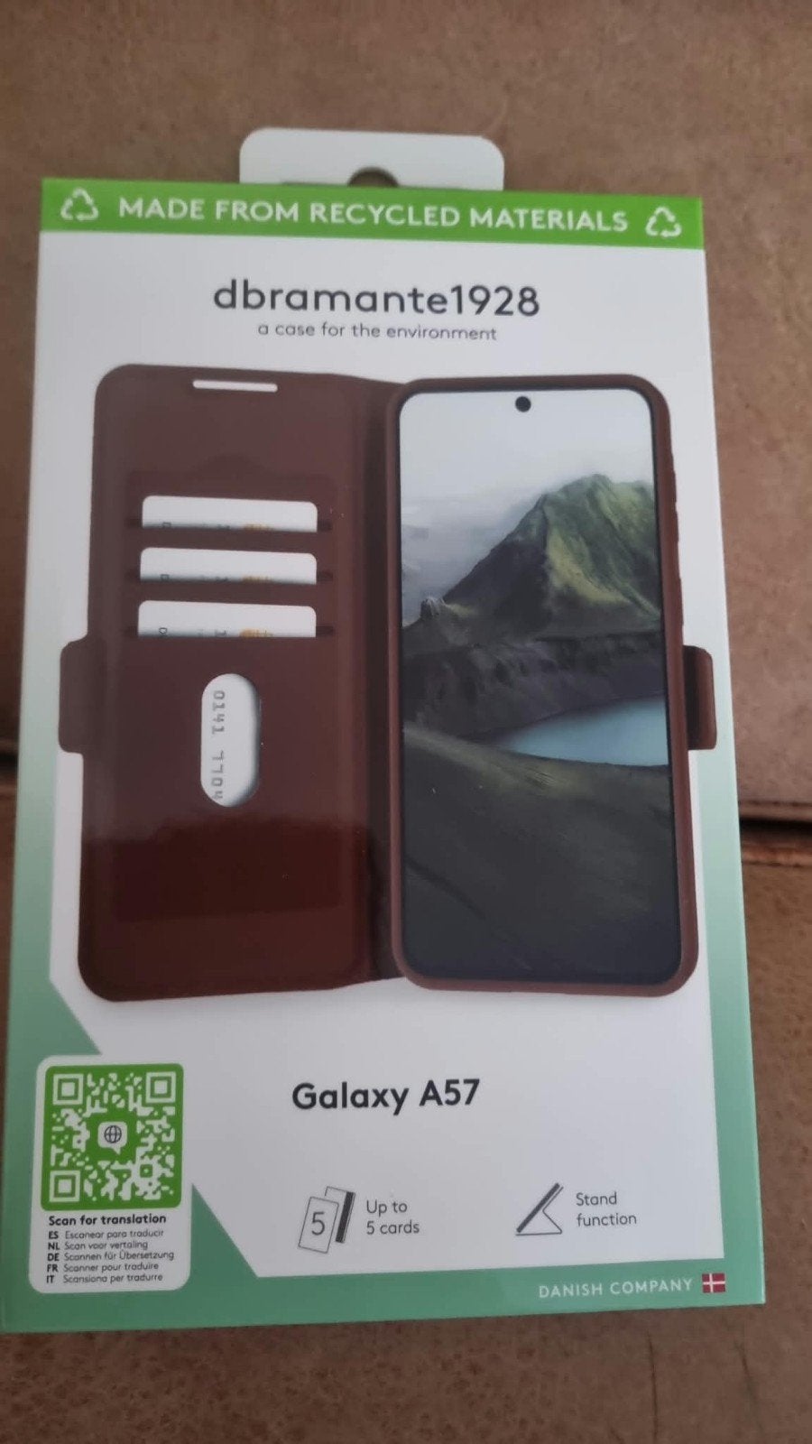 Dbramante1928 Galaxy A57 Flipcase - Gerecycled Materiaal, Ophalen of Verzenden, Nieuw, Overige modellen, Flipcase