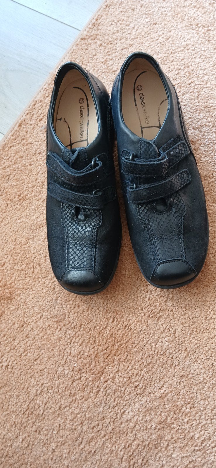 Classic walker mooie wandelschoenen mt 38-5 leder zwart, Kleding | Dames, Verzenden, Zwart, Wandelschoenen, Classic walker