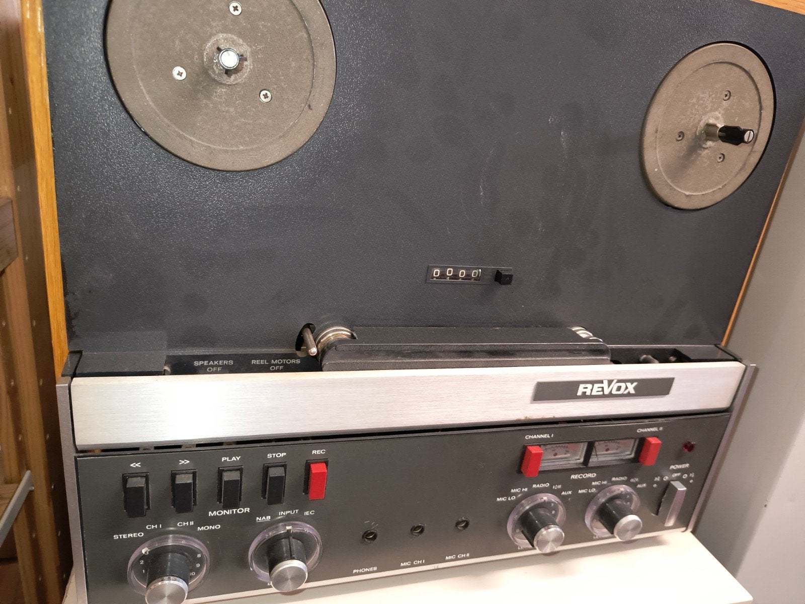 revox a77 2 spoors, Audio, Tv en Foto, Ophalen, Defecte bandrecorder