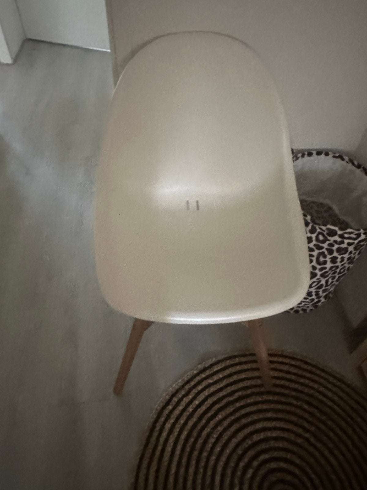 IKEA Adde Stoel - Wit met Houten Poten, Ophalen, Wit, Zo goed als nieuw, Eén