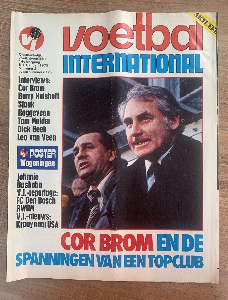 Voetbal International VI Div. tijdschriften uit 1979 / €1,50, Ophalen of Verzenden, Zo goed als nieuw, Vitesse, Boek of Tijdschrift