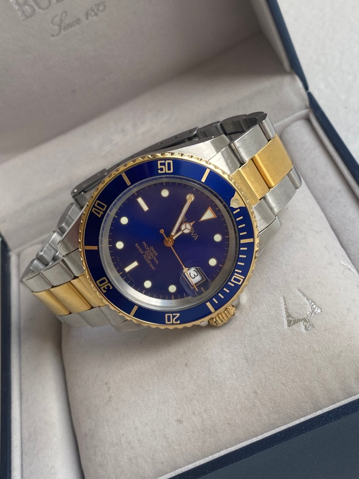 Bulova Submariner, Ophalen of Verzenden, Gebruikt, Staal, Overige merken