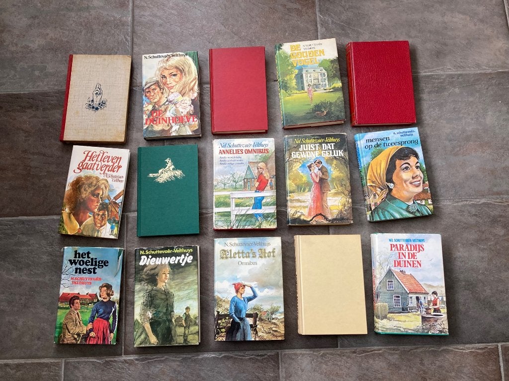 boeken van Nel schuttevaer-Velthuys, Boeken, Romans, Gelezen, Ophalen of Verzenden