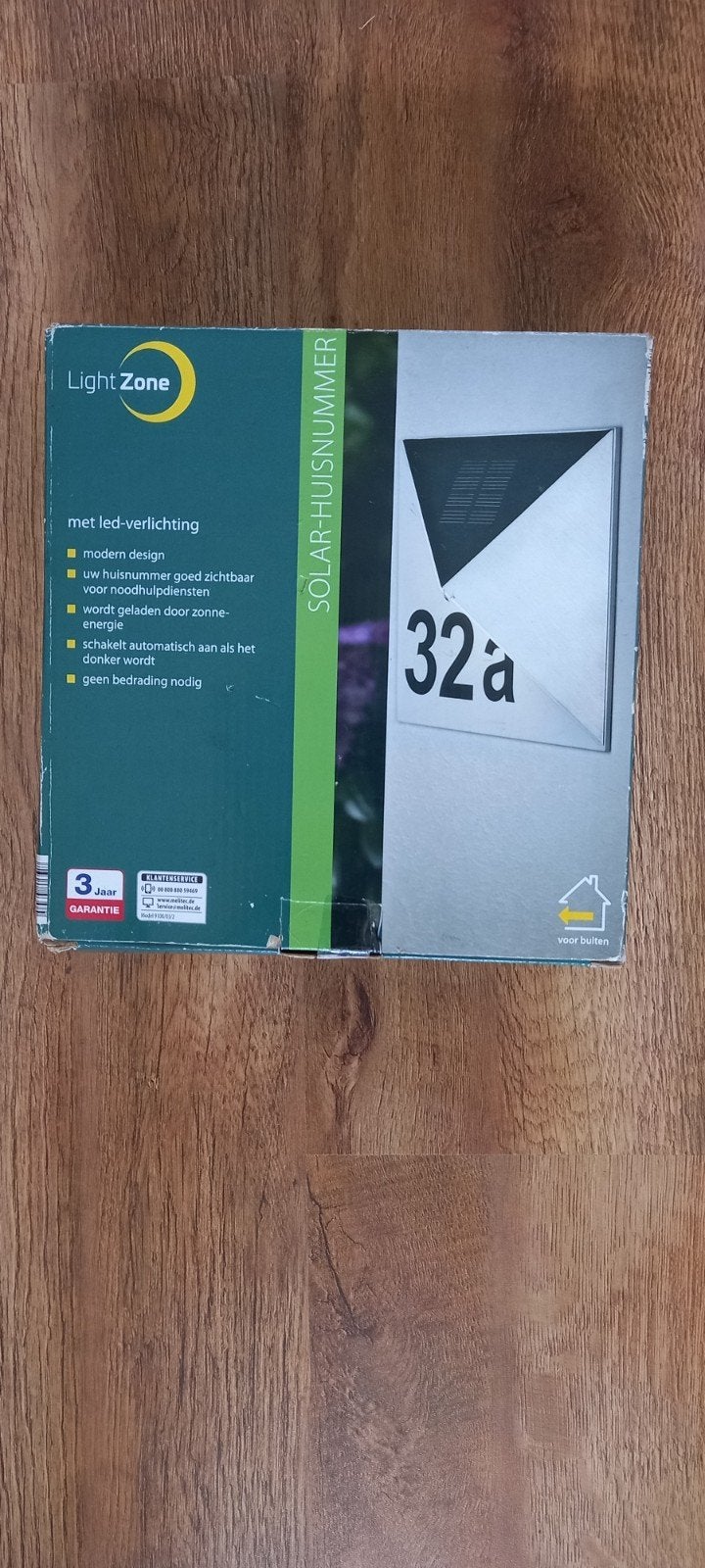 Light Zone Solar Huisnummer met LED-verlichting, Ophalen of Verzenden, Nieuw