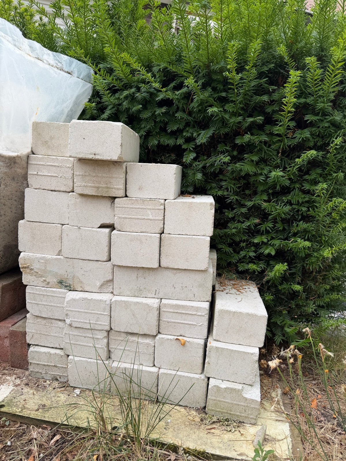 Kalkzandstenen 21x10x7 cm - ca. 80 stuks, Doe-het-zelf en Verbouw, Metselstenen, Ophalen, Gebruikt, Kalkzandstenen