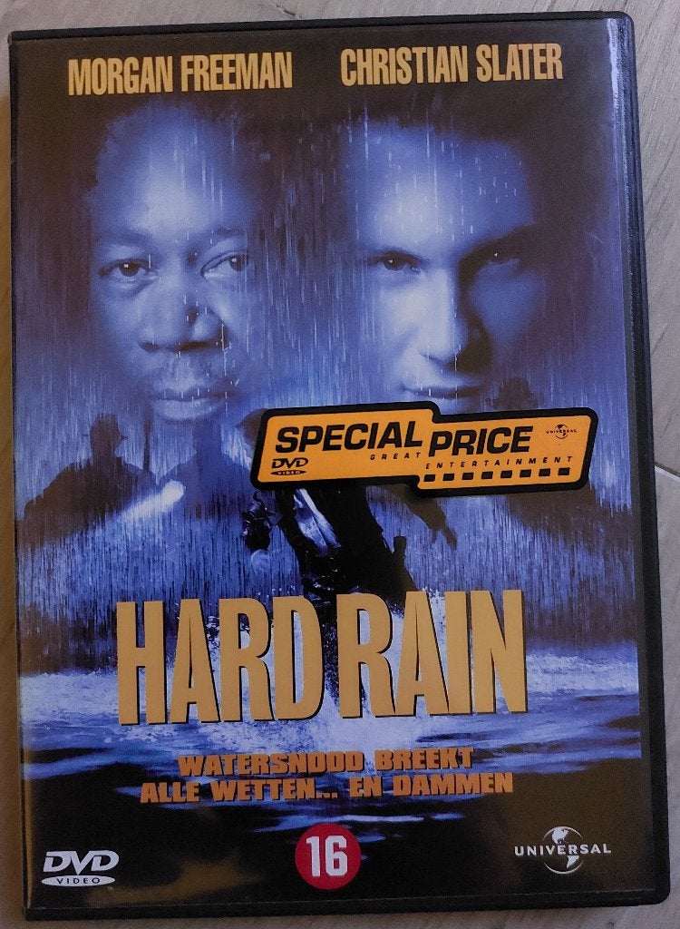 DVD Hard Rain (1998) Christian Slater, Morgan Freeman, Ophalen, Maffia en Misdaad, Vanaf 16 jaar, Nederlands