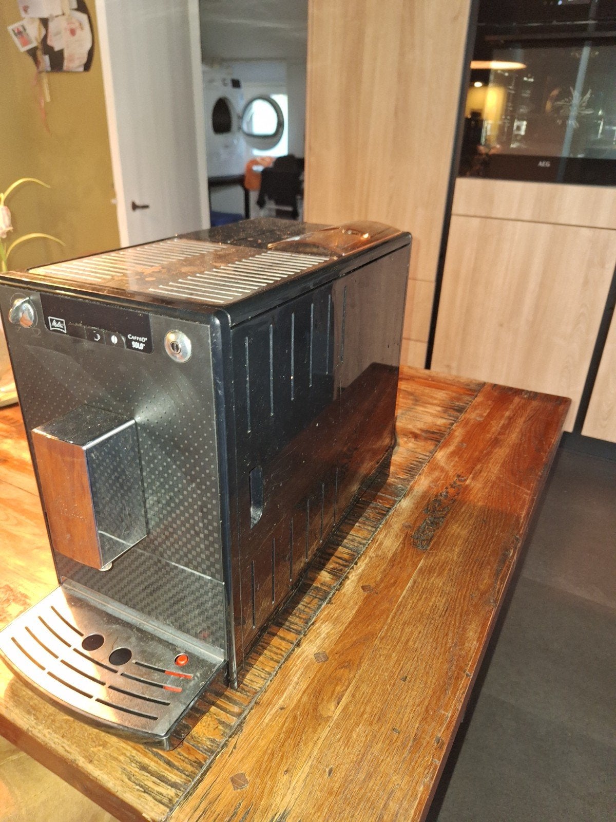 melitta bonenmachine!, Afneembaar waterreservoir, Gebruikt, Koffiemachine, Koffiebonen