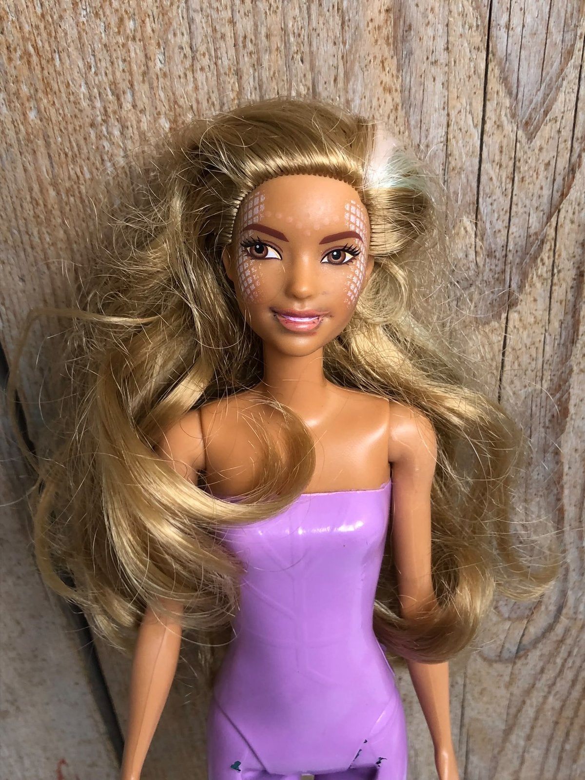 Zeemeermin kleur Barbie pop, Ophalen of Verzenden, Zo goed als nieuw, Barbie