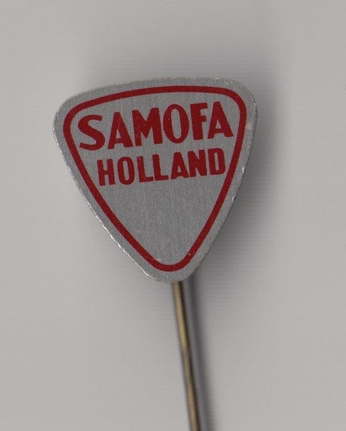 Samofa Holland Motoren Fabriek Dieselmotoren speldje, Gebruikt, Niet vindbaar, Niet vindbaar, Speldje of Pin
