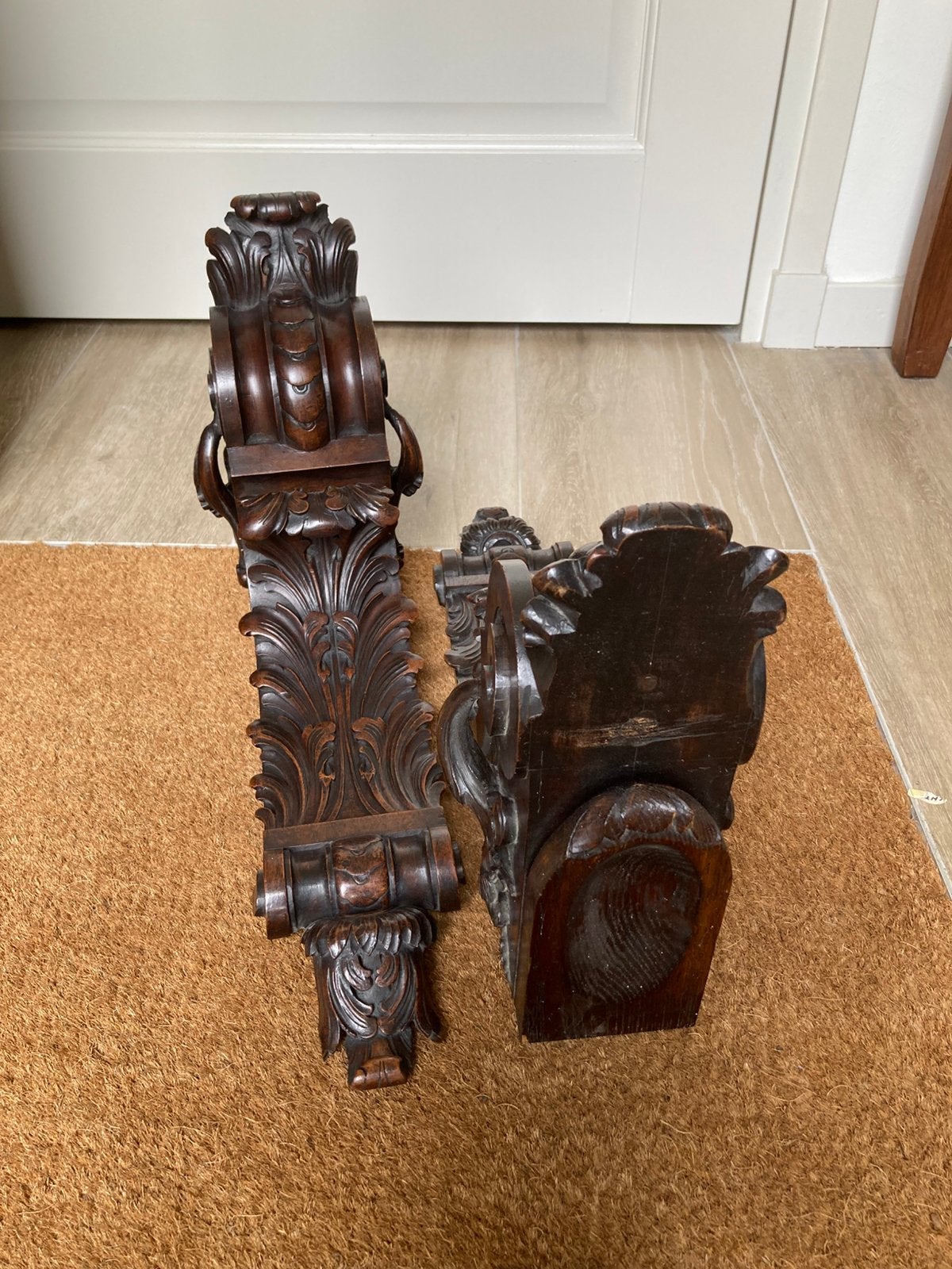 Klassieke consoles 2 stuks, Huis en Inrichting, Woonaccessoires | Wanddecoraties, Ophalen, Gebruikt, Hout, Klassiek
