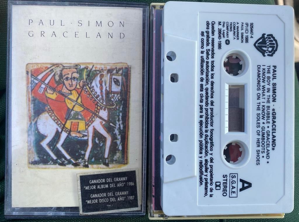 Paul Simon cassette graceland, Cd's en Dvd's, Cassettebandjes, Ophalen of Verzenden, Zo goed als nieuw, Pop, 1 bandje