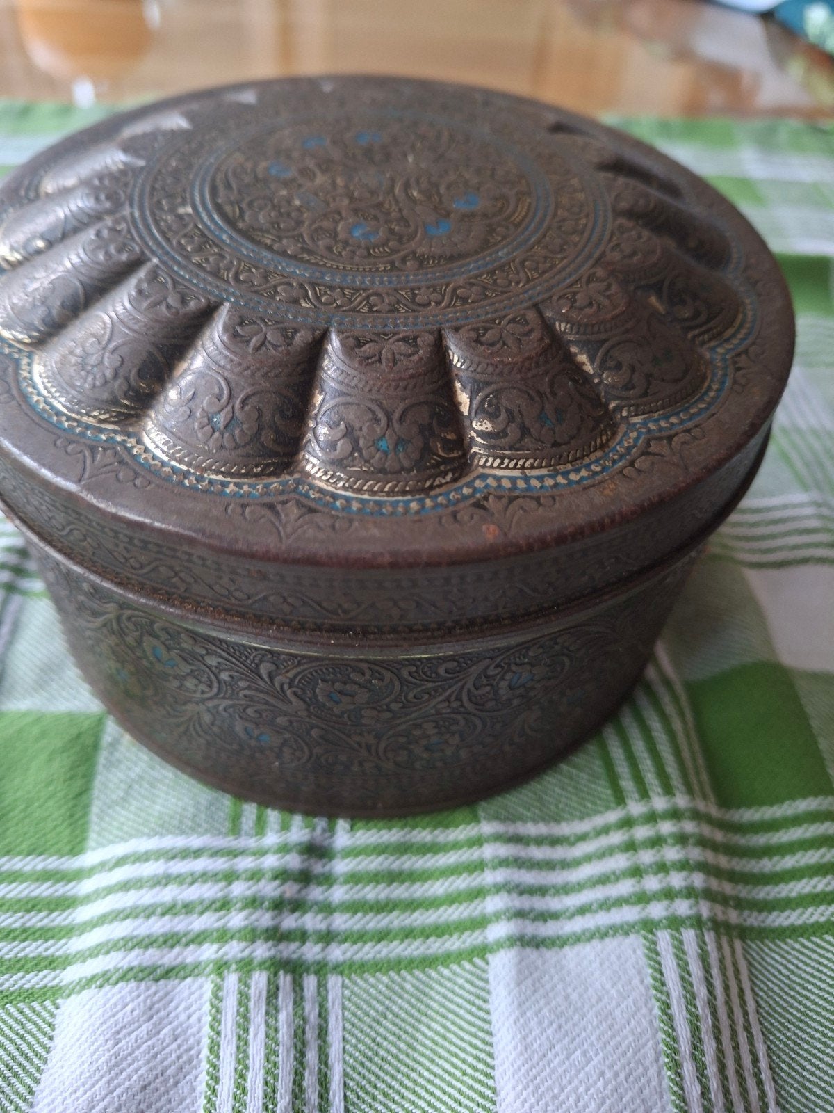 Oude blikken trommel De Gruyter,, Ophalen of Verzenden