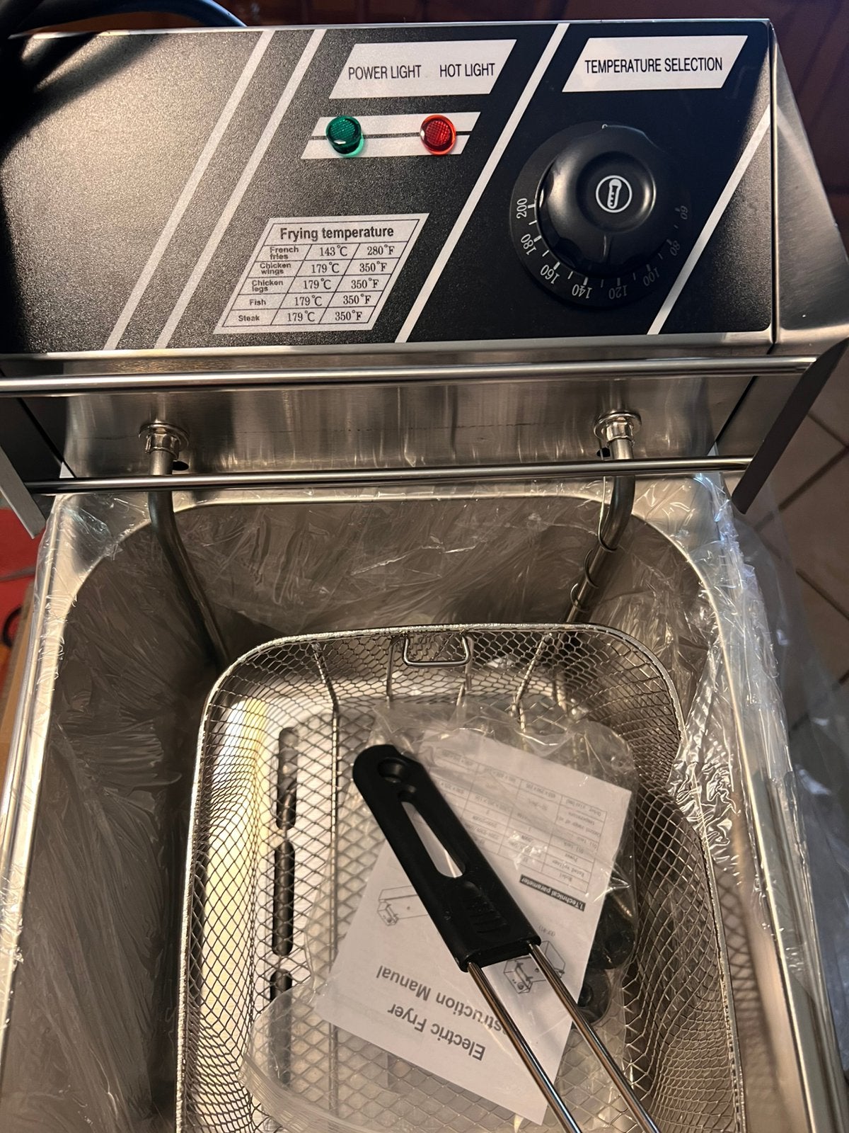 6 liter friteuse frituurpan frituur van RVS nieuw in doos, Witgoed en Apparatuur, 4 liter of meer, Ophalen of Verzenden, Nieuw