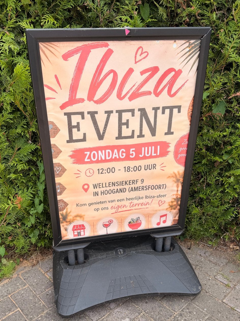 STOEPBORD TE KOOP, Verzamelen, Merken en Reclamevoorwerpen, Ophalen, Zo goed als nieuw, Reclamebord