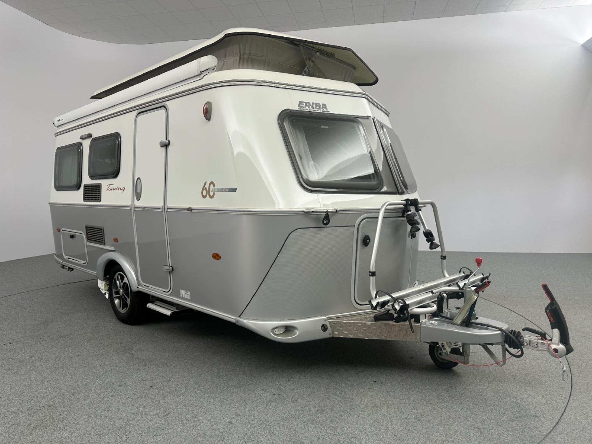 Eriba Touring 530 GT 60 Years Edition Cassetteluifel Mover, Vast bed, 5 tot 6 meter, Eriba, Overige