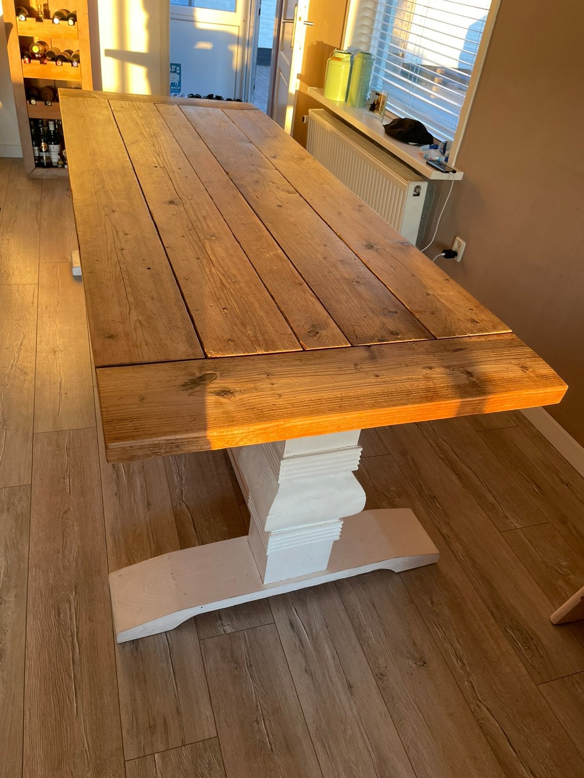 Kloostertafel eettafel, Ophalen, 200 cm of meer, 50 tot 100 cm, Zo goed als nieuw