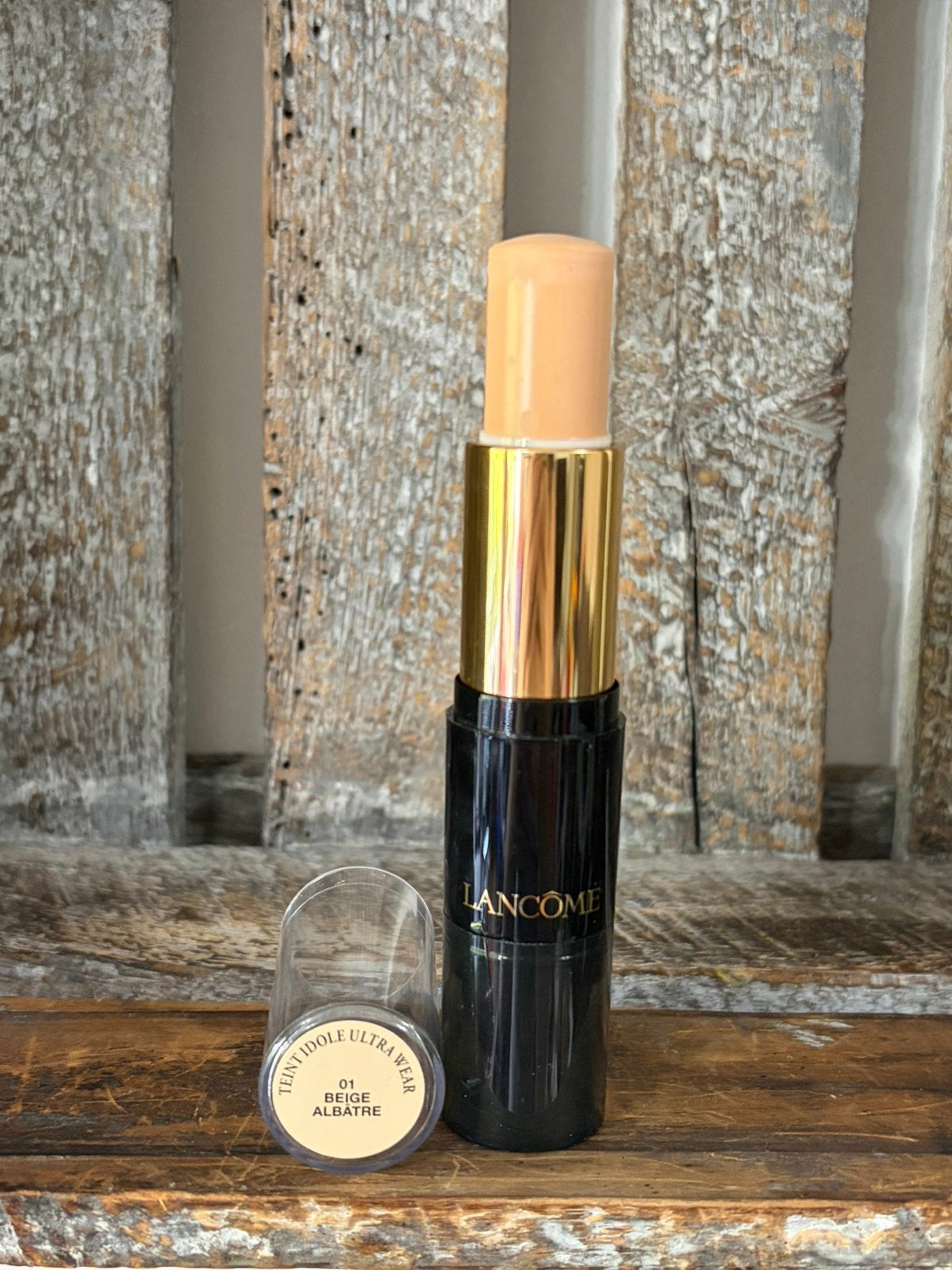 Lancome Teint Idole Foundation stick 01 Beige Albatre, Ophalen of Verzenden, Zo goed als nieuw, Beige, Gehele gezicht